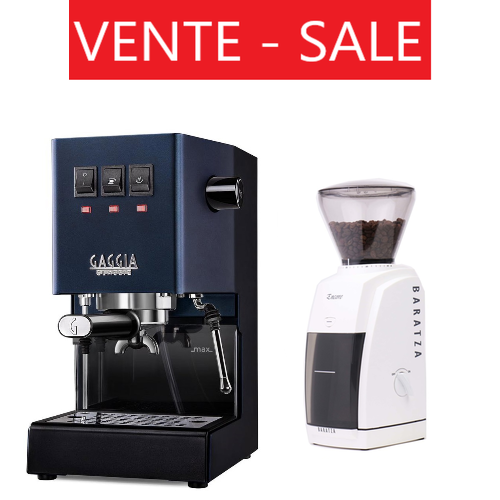 Gaggia Gaggia Classic Pro Blue + Baratza Encore White Grinder Bundle Gaggia Gaggia Classic Pro Blue + Baratza Encore White Grinder Bundle