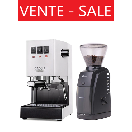 Gaggia Gaggia Classic Pro White + Baratza Encore Black Bundle Gaggia Gaggia Classic Pro White + Baratza Encore Black Bundle