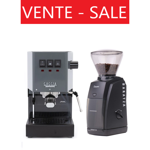 Gaggia Gaggia Classic Industrial Grey + Baratza Encore Black Bundle Gaggia Gaggia Classic Industrial Grey + Baratza Encore Black Bundle
