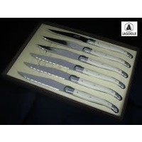 White ivory knife set