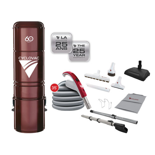 Cyclovac CycloVac H615 + Deluxe Electric 35ft Kit - 60th Anniversary Special Edition Cyclovac CycloVac H615 + Deluxe Electric 35ft Kit - 60th Anniversary Special Edition