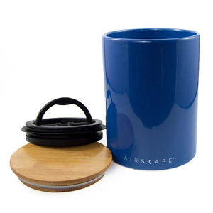 Planetary Designs Airscape Ceramic 64oz Coffee Bean Canister Cobalt Blue