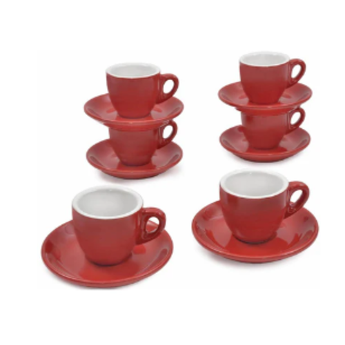 Ensemble de tasses cappuccino 9oz Rosso 30133