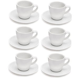 Adamo Ensemble de tasses cappuccino 9oz Bianco 2CP25