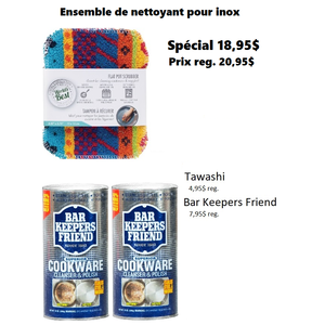 Ensemble de nettoyants pour inox