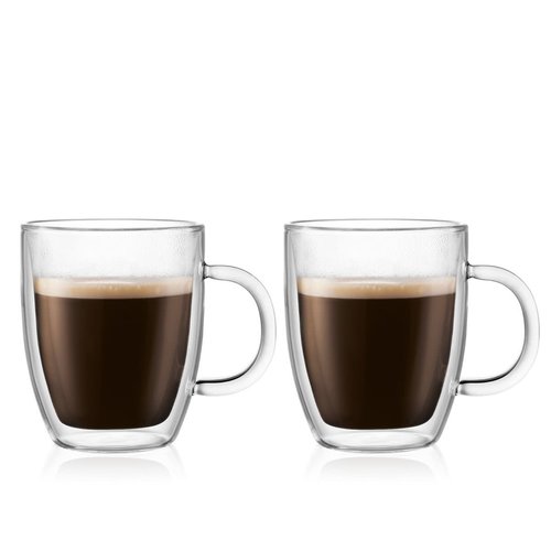 Bodum Bodum 2 pcs Espresso Cup Set Bistro, double wall, 0.15 l, 5 oz Bodum Bodum 2 pcs Espresso Cup Set Bistro, double wall, 0.15 l, 5 oz