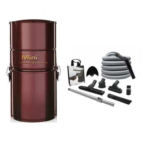 Cyclovac Combo CycloVac Mini 600 AW + Trousse d'accessoires de base avec boyau de 30' Cyclovac Combo CycloVac Mini 600 AW + Trousse d'accessoires de base avec boyau de 30'