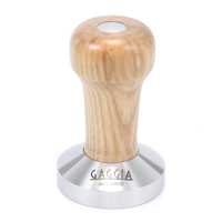 Gaggia Logo Ashwood Handle Tamper 58mm