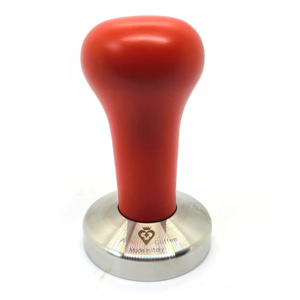 Tamper Asso Coffee Red wood handle 54mm Breville