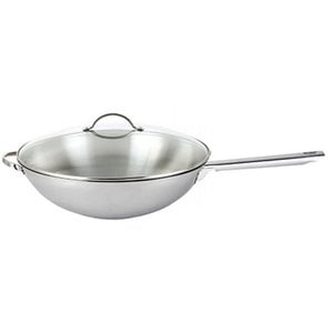 Wok avec couvercle en verre de 38 cm de Josef Strauss Tango - Ares  Accessoires de cuisine