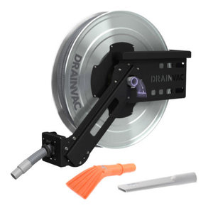 Drainvac 50' Vacreel retractable hose for central vacuum