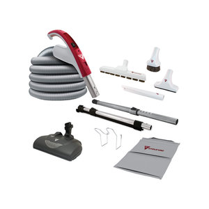 Cyclovac Cyclovac SUPER LUXE Kit with 30-foot hose and Wessel CYEPD30XXP super luxury electric broom