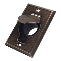 Prise murale métallique Bronze