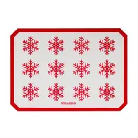 Tapis à patisserie de Noël en silicone 42cm x 29.5cm Ricardo 064156