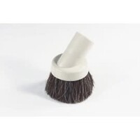 Round dusting brush, horsehair bristles