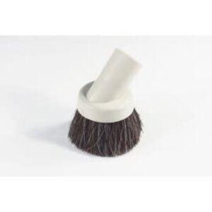 Round dusting brush, horsehair bristles