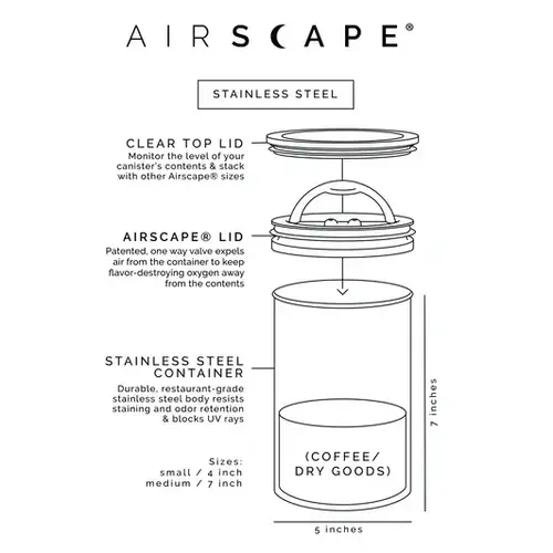 Contenant à café hermétique Planetary Design Airscape 1 kg (4.73 L)
