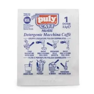Puly Nettoyant / détergeant pour machine à café / Format  individuel 3.5gr (1 dose)