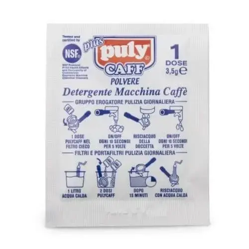 Puly Nettoyant / détergent Puly Caff pour machine à café / Format  individuel 3.5gr (1 dose)