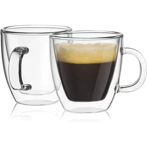 Espresso cups and glasses