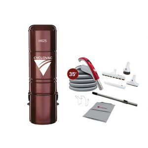 Cyclovac Cyclovac H625 / 700 Airwatts central vacuum with accessory kit and 35-foot hose