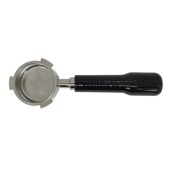 VISLONE Porte-filtre à Café Sans Fond - 51 Mm - Avec Panier Filtrant Et Poignée En Bois - Compatible Avec Delonghi EC680 EC685