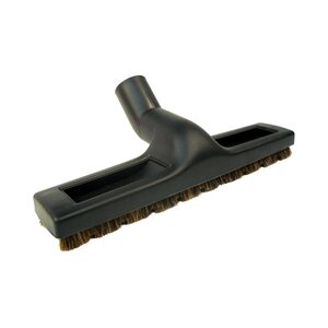 Brosse à plancher noire 12'' avec roulettes