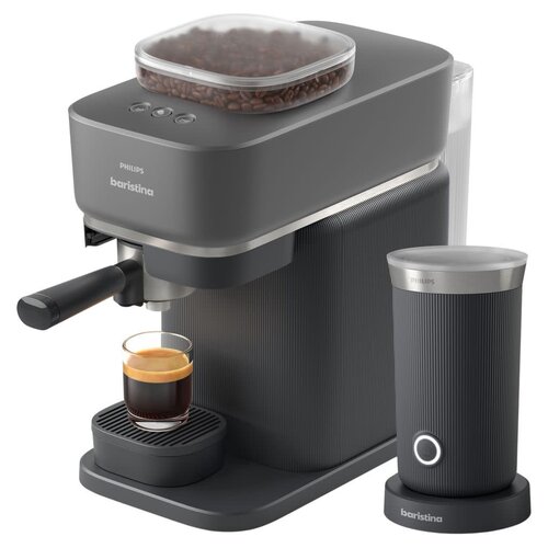 Philips Philips Baristina Combo avec mousseur à lait noir BAR303/60