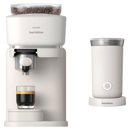 Philips Philips Baristina Combo avec mousseur à lait Blanc BAR303/00