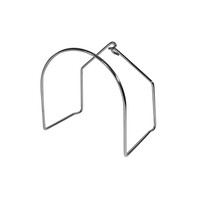 Single stud central vacuum hose support
