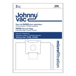 JohnnyVac Paper bags for JohnnyVac JV58 and JV400