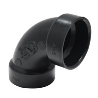 Coude 90 degrés noir pour filtre de sortie aspirateur central