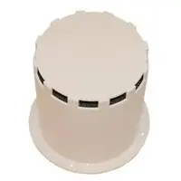 Central Vacuum Intake Muffler White