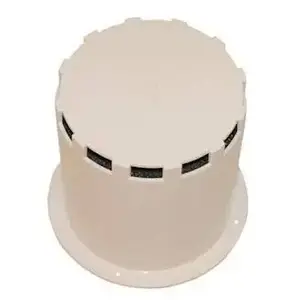 Central Vacuum Intake Muffler White