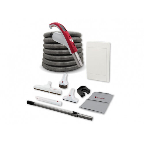 Cyclovac Aspirateur Cyclovac H325 avec boyau 50', ensemble d'accessoires et ensemble d'installation 1 prise Retraflex