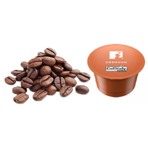 Coffee beans and pods
