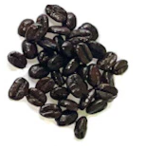 Grains de café décaféinés