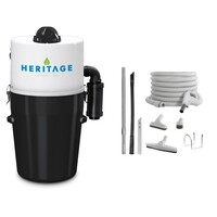 DrainVac Heritage Central Vacuum / 700 Air watts + 35' foot hose deluxe accessory kit