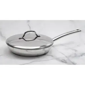 Vigano Sauteuse en inox 32 cm avec couvercle Vigano