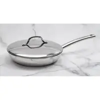 Sauteuse en inox 28 cm avec couvercle Vigano