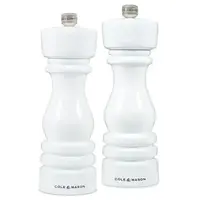 London Salt and Pepper Mill Gloss White 18cm / 7'' C&M