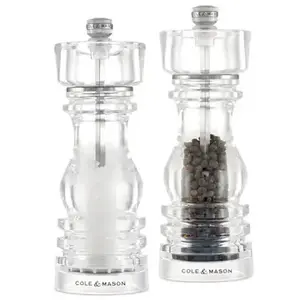 Cole & Mason London Acrylic Salt and Pepper Mill 18 cm / 7'' C&M