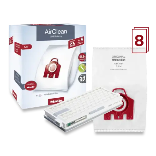 Miele Combo Valeur Miele : 8 Sacs FJM et un filtre HEPA SFHA50 Miele Combo Valeur Miele : 8 Sacs FJM et un filtre HEPA SFHA50