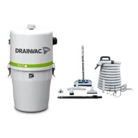 DrainVac Eco / 600 AW + 30' hose accessory kit with power nozzle