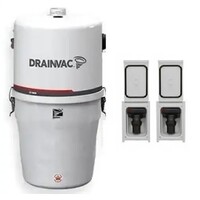 Combo Retraflex - DrainVac S1008 with 2 retractable 30' hoses, 2 installation kits and 2 accessory kits