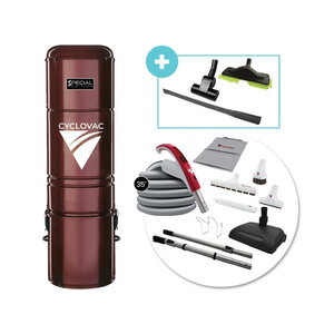 Cyclovac Cyclovac H625 / 700 Airwatts Central Vacuum Cleaner With Accessory Kit and 35-Foot Electric Hose