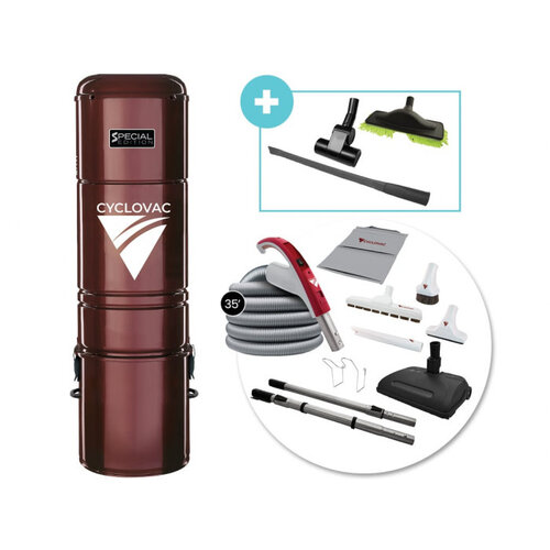 Cyclovac Aspirateur central Cyclovac H625 / 700 Airwatts Avec trousse d'accessoires et boyau électrique de 35 pieds Cyclovac Aspirateur central Cyclovac H625 / 700 Airwatts Avec trousse d'accessoires et boyau électrique de 35 pieds