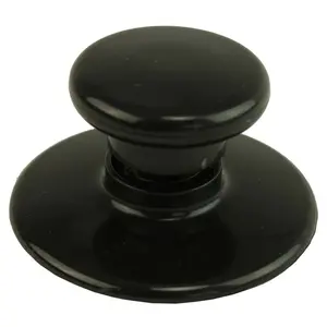 FoxRun Bouton de remplacement noir pour couvercle