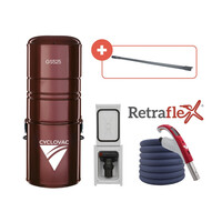 CycloVac central vacuum GS525 - With Retraflex attachment kit with 1 inlet and a 40' hose