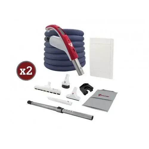 Cyclovac Aspirateur central Cyclovac GS525 avec combo Rétraflex 2 prises et 2 boyaux de 50 pieds